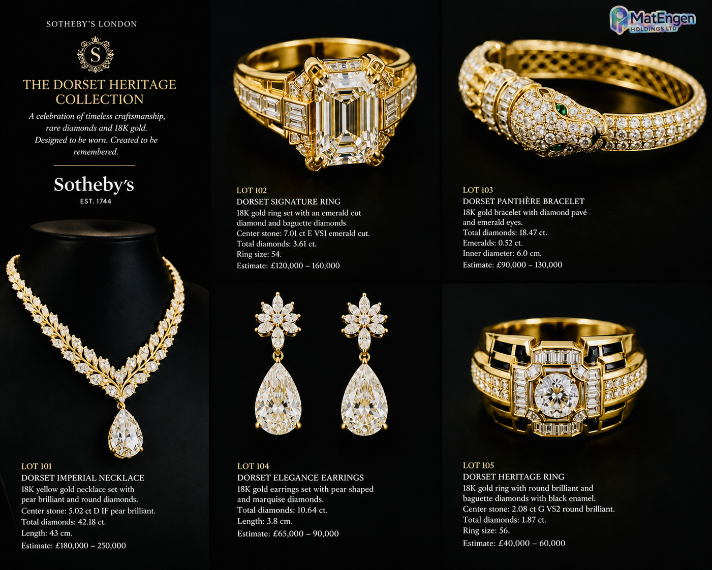 The Dorset Heritage Collection jewellery catalogue